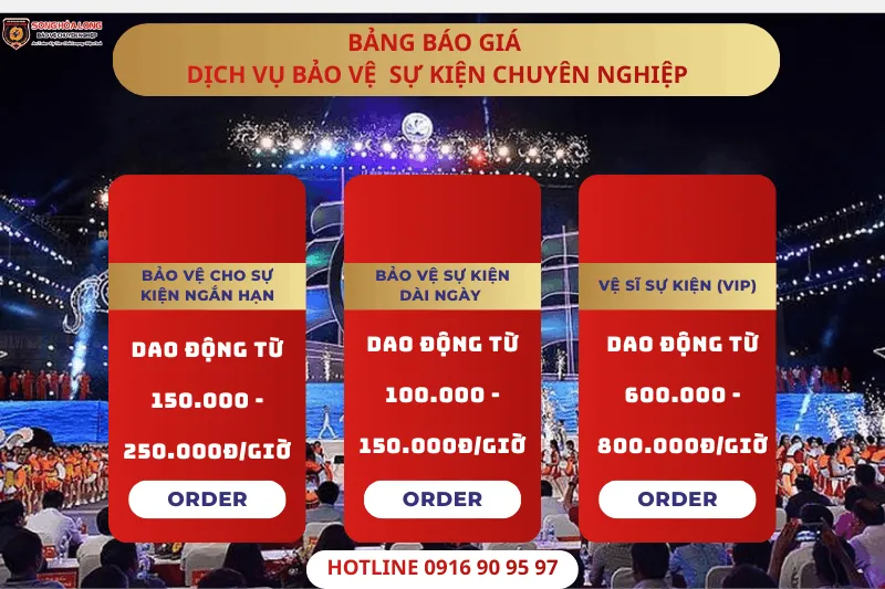 bao-gia-dich-vu-bao-ve-su-kien-chuyen-nghiep Bảng định mức chi phí và báo giá dịch vụ bảo vệ sự kiện chuyên nghiệp năm 2026 của Song Hỏa Long Group.