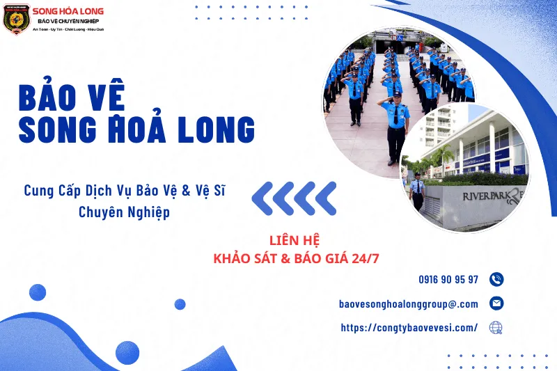 bao-ve-song-hoa-long-group-cung-cap-dich-vu-bao-ve-chung-cu-uy-tin Nhân viên bảo vệ Song Hỏa Long Group với đồng phục chỉnh tề đang trực sảnh tòa nhà.