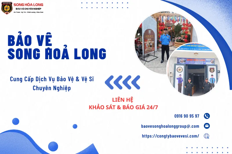 Bảo Vệ Song Hỏa Long Group cung cấp dịch vụ bảo vệ quán cafe chuyên nghiệp tại TP.HCM.