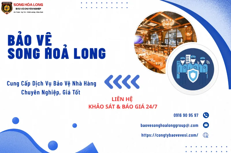Dịch vụ thuê bảo vệ nhà hàng chuyên nghiệp giúp đảm bảo an ninh và tài sản cho thực khách.