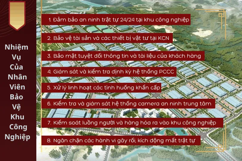 Lực lượng Bảo Vệ Song Hỏa Long Group thực hiện nhiệm vụ tuần tra và kiểm soát an ninh tại nhà máy khu công nghiệp