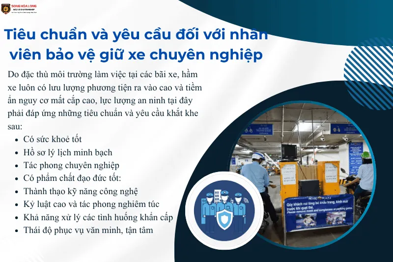 Nhân viên bảo vệ giữ xe chuyên nghiệp đang vận hành hệ thống thẻ từ thông minh