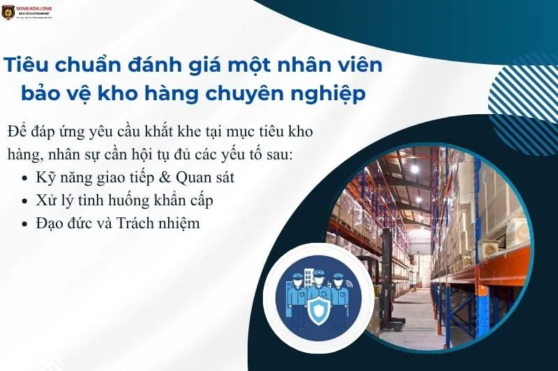 Các tiêu chuẩn đánh giá nhân viên bảo vệ kho hàng chuyên nghiệp về nghiệp vụ và đạo đức