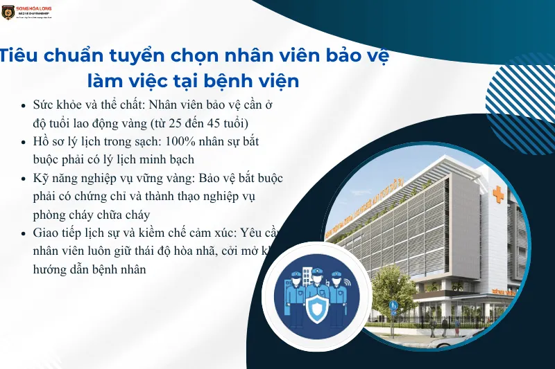 Nhân viên bảo vệ bệnh viện đạt tiêu chuẩn khắt khe về ngoại hình và tác phong chỉnh tề