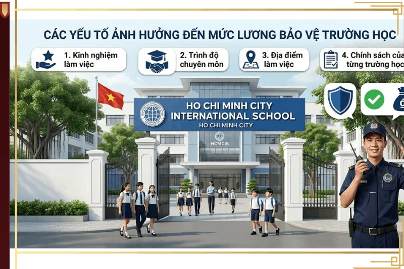4 yếu tố ảnh hưởng đến mức lương bảo vệ trường học mới nhất