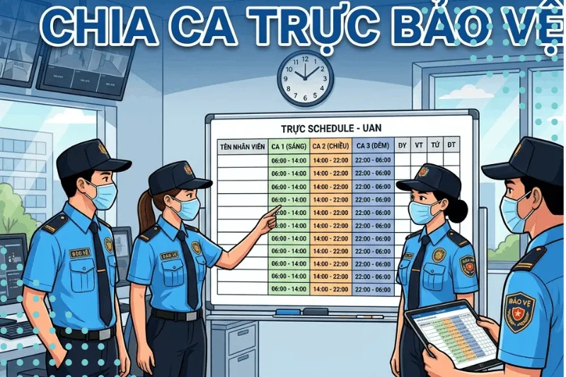 Hướng dẫn cách chia ca trực bảo vệ đơn giản, hiệu quả nhất