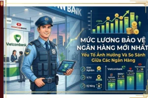 Mức lương bảo vệ ngân hàng mới nhất và bảng so sánh thu nhập giữa các ngân hàng.