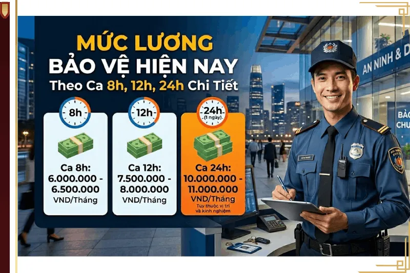 Mức lương bảo vệ hiện nay là bao nhiêu