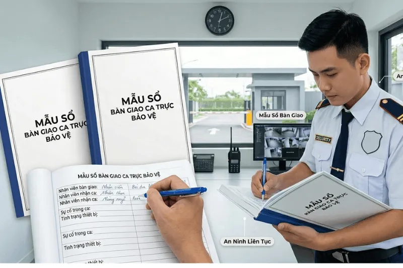 Các hạng mục bắt buộc phải có trong mẫu sổ bàn giao ca trực bảo vệ chuyên nghiệp