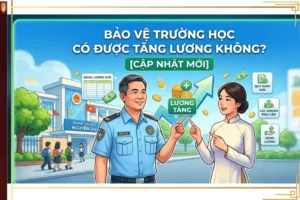 Ảnh minh họa bảo vệ trường học có được tăng lương không với bảng lương và quy định mới.
