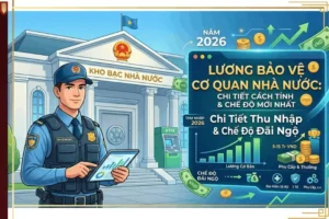 Cách tính lương bảo vệ cơ quan nhà nước và các chế độ đãi ngộ mới nhất.