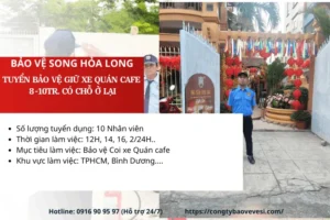 Tuyển Giữ Xe Quán Cafe Tại TPHCM: Thu Nhập 8-11Tr, Tiền Bo Nhiều