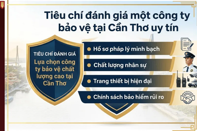 4 tiêu chí đánh giá công ty bảo vệ tại Cần Thơ uy tín và chất lượng