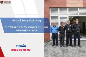 Tuyển Bảo Vệ Lớn Tuổi Tại TP.HCM - Thu Nhập 8-10 Triệu, Bao Ăn Ở
