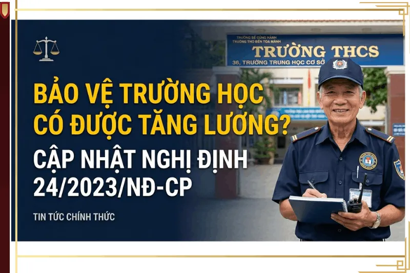 Ảnh đại diện bài viết về việc tăng lương cho bảo vệ trường học theo Nghị định 24/2023/NĐ-CP