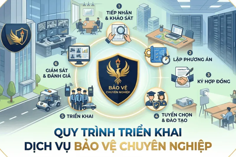 Quy trình 6 bước triển khai dịch vụ bảo vệ chuyên nghiệp tại Đồng Tháp
