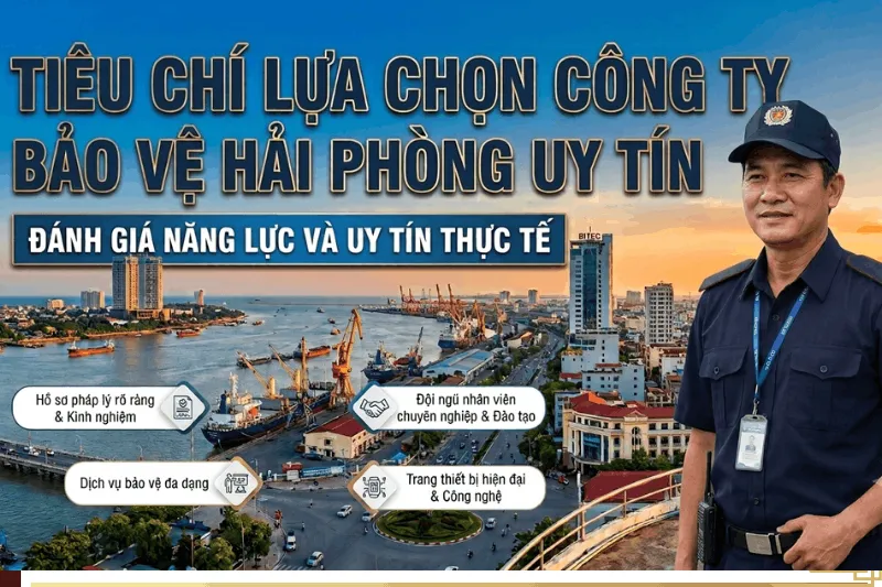 Tiêu chí đánh giá và lựa chọn công ty bảo vệ Hải Phòng uy tín.